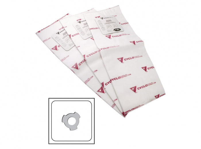 Cyclovac Heavy Duty Electrostatic Bags with 3 Notches - Package of 3