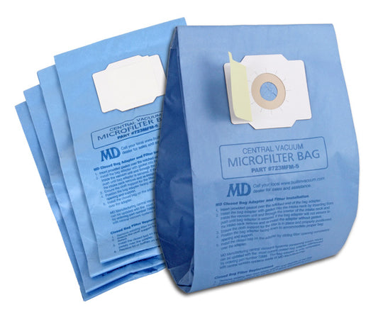 MD Closed Microfilter Central Vacuum Bags Small  - 5 Pack