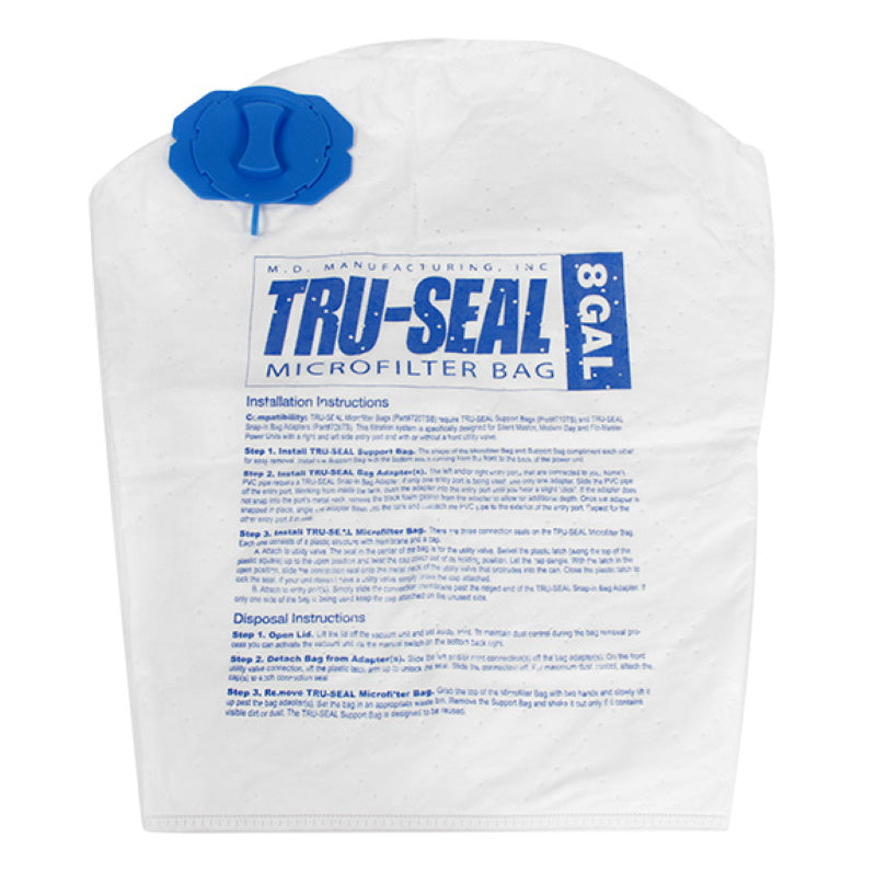 MD Tru-Seal 8 Gallon Central Vacuum Bags - 3 Pack